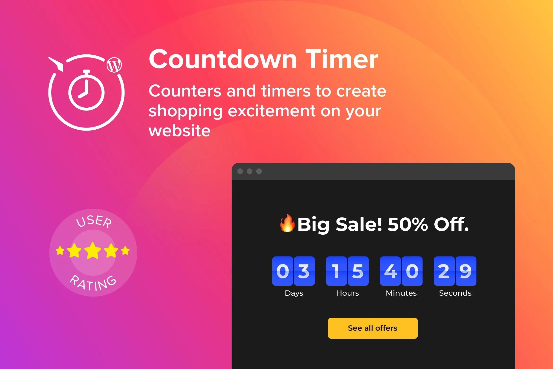 Виджет таймер. Таймер Countdown. Countdown timer. Обратный отсчет на вордпресс.