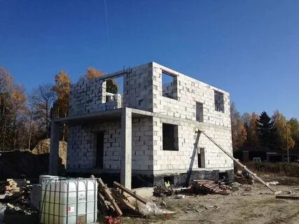 Монолитный дом из газобетона