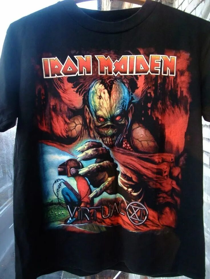 Virtual xi. Iron maiden. virtual xi футболка.