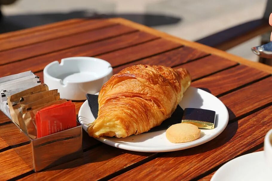 There bread on the table