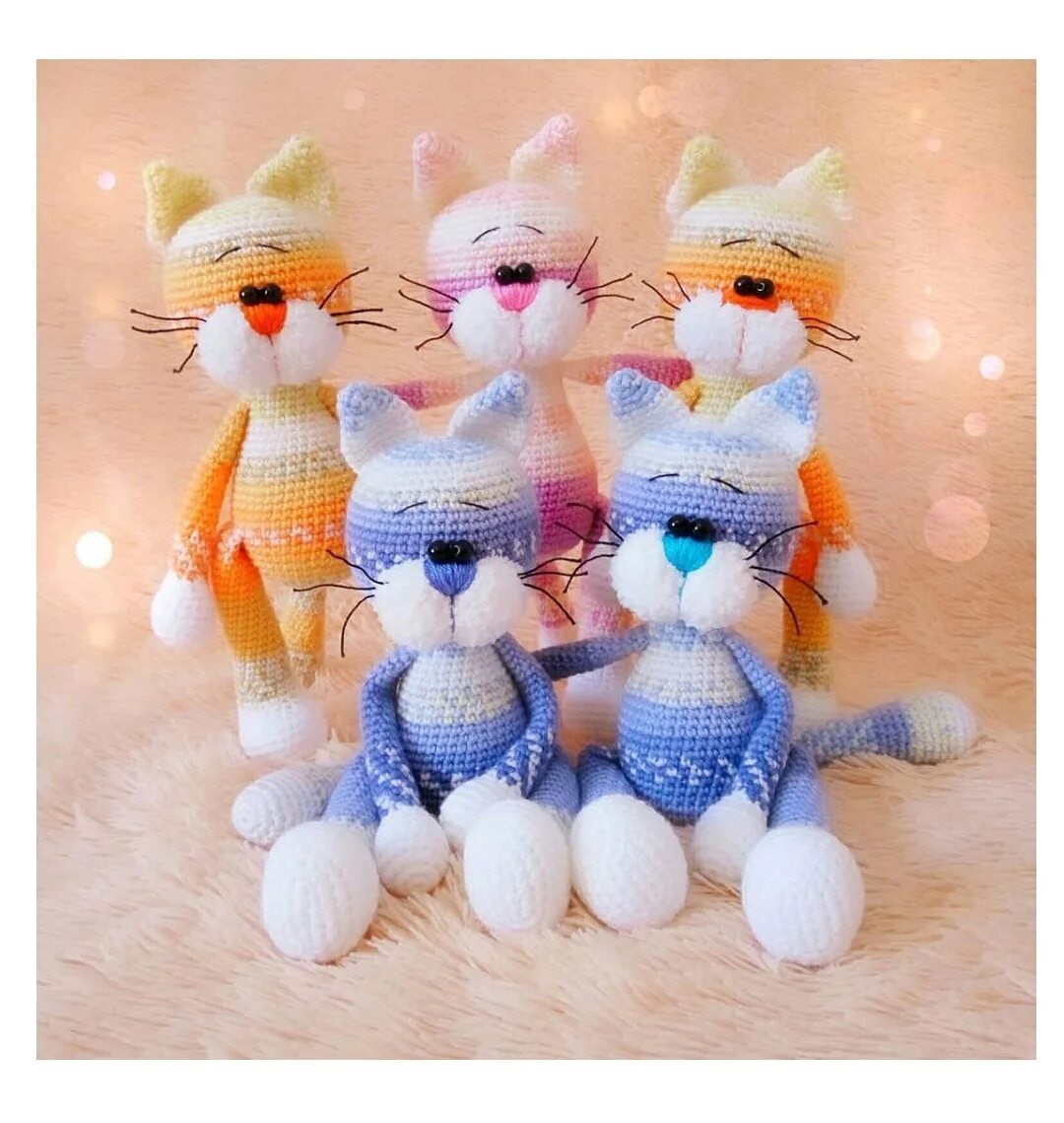 Как вязать кошку