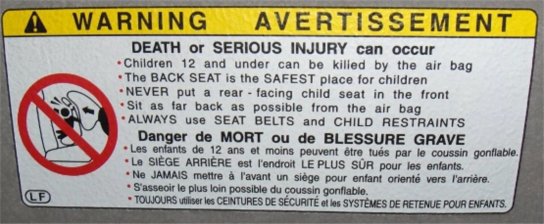 Warning airbag наклейка. Avertissement. Warning avertissement advertencia стикер. Блок Caution avertissement.