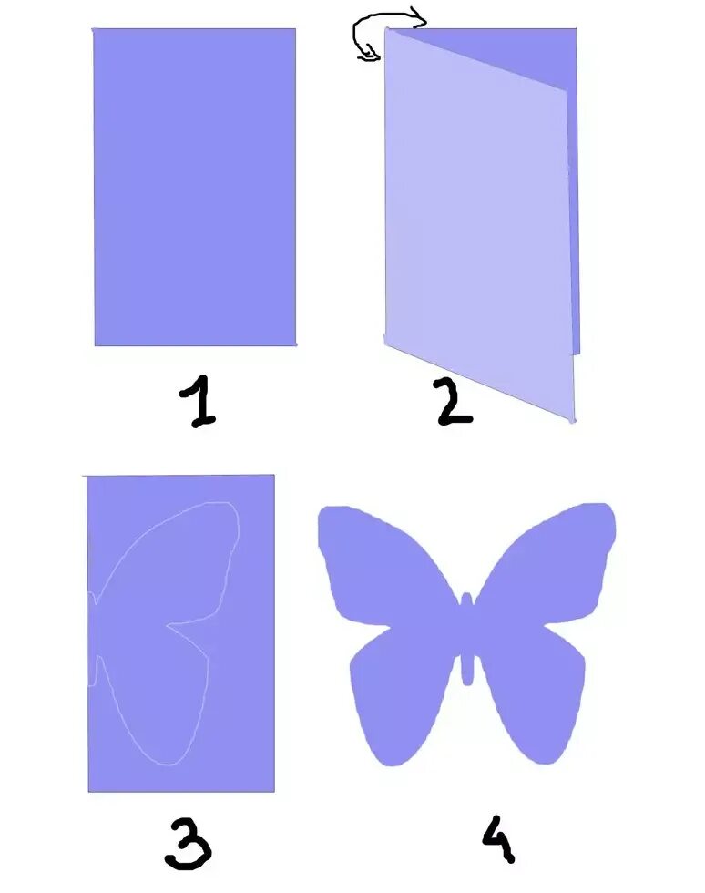 Как сделать бабочки из бумаги легко
