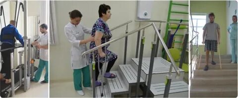 По лестнице после замены тазобедренного сустава