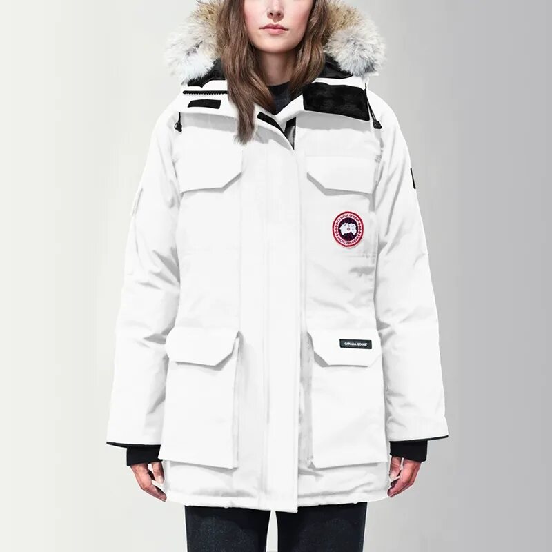 Купить белую парку. Canada Goose Expedition Parka женская. Canada Goose Expedition Parka белая. Куртка Canada Goose Expedition. Canada Goose White Expedition Parka.