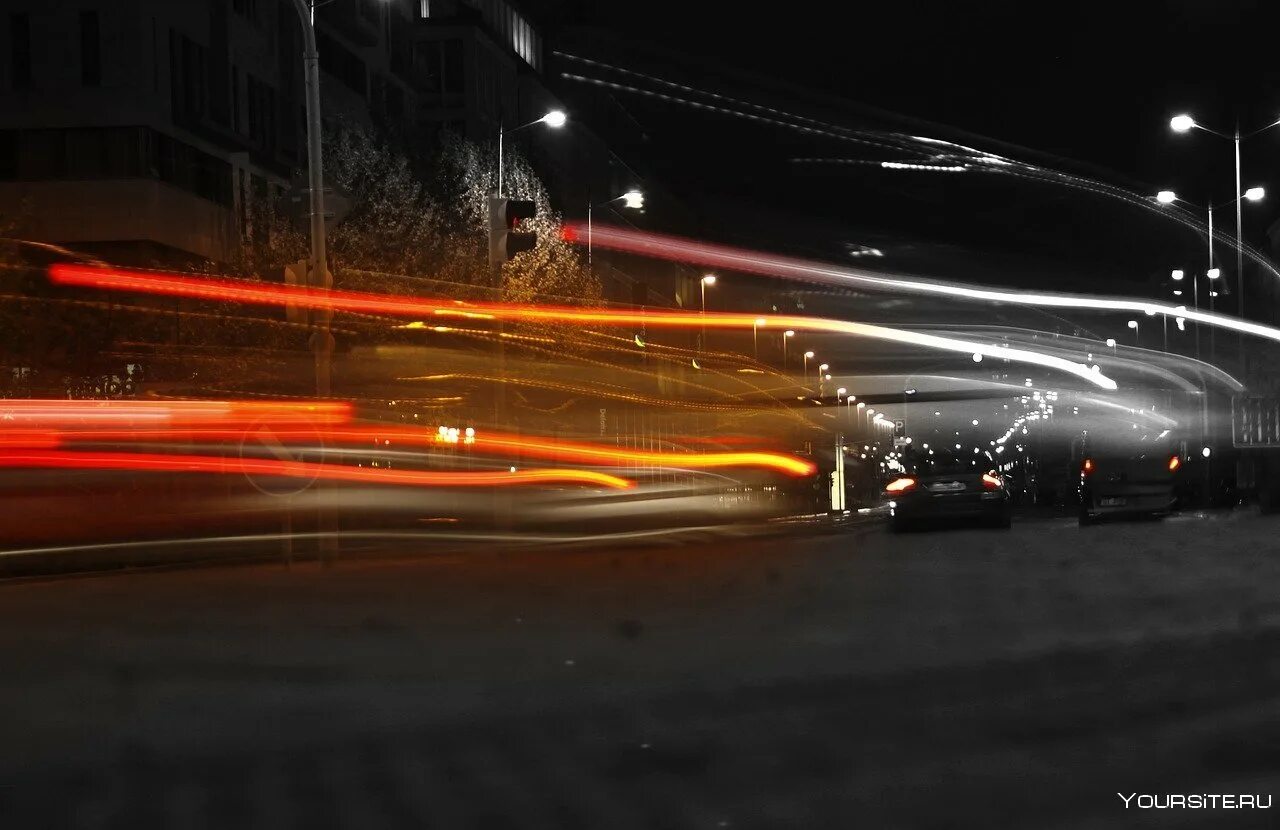 Ночная дорога. Машина ночью. Машина в движении. Ночной город в движении.
