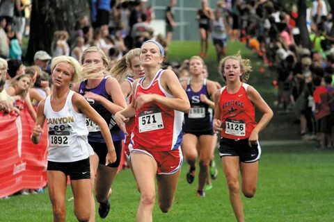Girls finishing