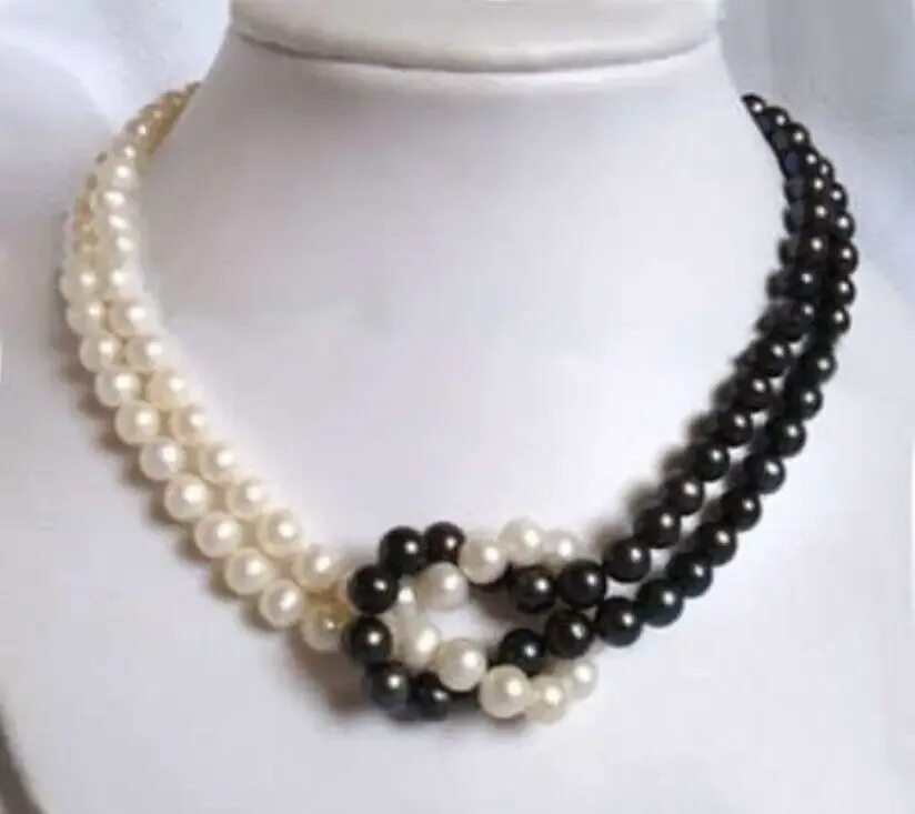 Black Akoya Pearl Necklace. Жемчуг Акойя (Акоя). Черный жемчуг ожерелье. Колье из черного жемчуга. Между бусинками