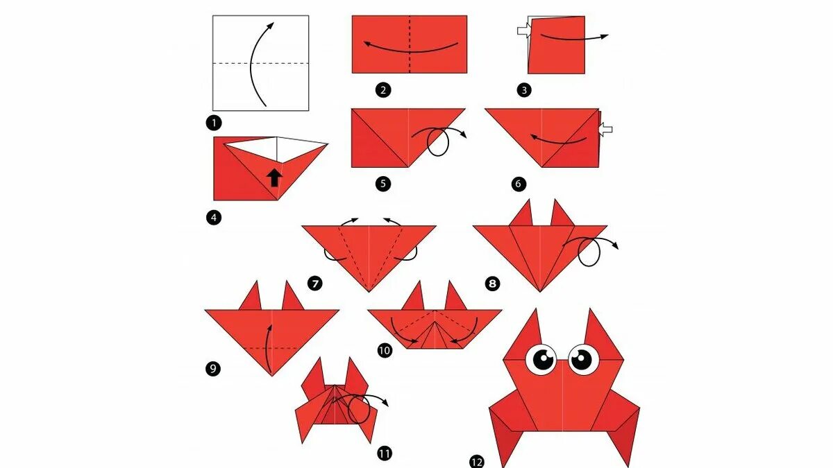 Оригами из бумаги для детей. Простое оригами для детей. Несложные оригами для детей. Оригами схемы для начинающих.