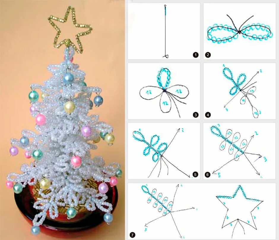 Как сплести новогодние игрушки из бисера. Елочные игрушки из бисера своими руками схемы. Новогодние поделки из бисера схемы. Бисероплетение схемы новогодние.