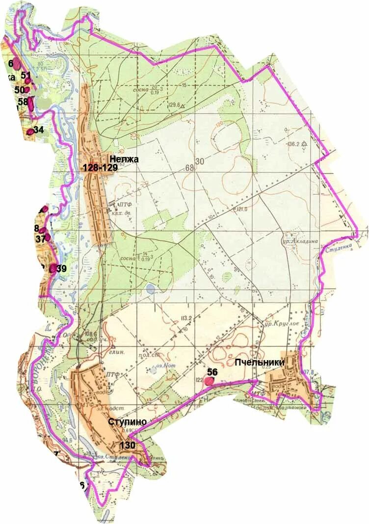 Карта осадков ступино в реальном. Село Нелжа. Карта Ступинского леса.