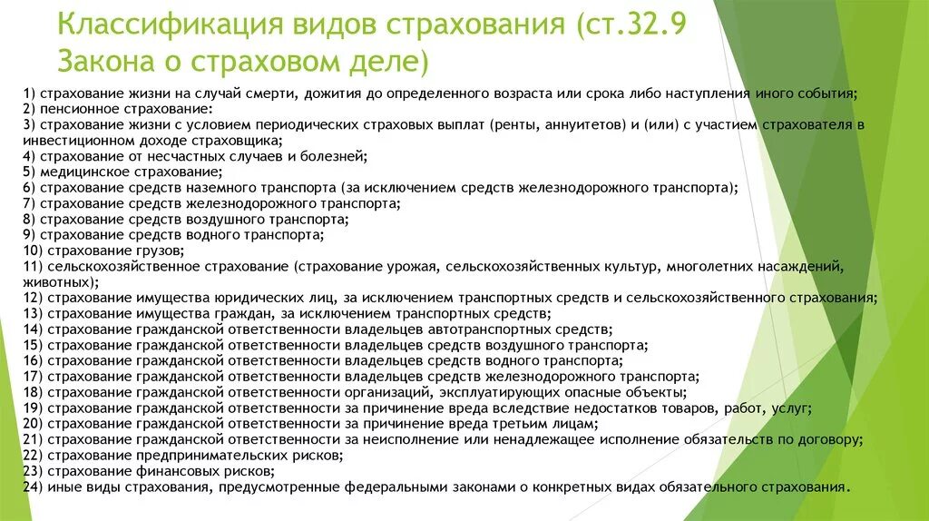 Страхование на случай дожития. Виды страхования. Классификация страховых случаев. Классификация страхования ответственности. Классификация страхования гражданской ответственности..