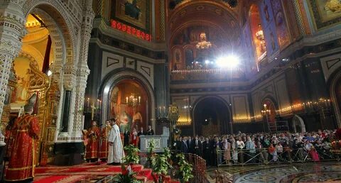Пасхальное богослужение храм христа