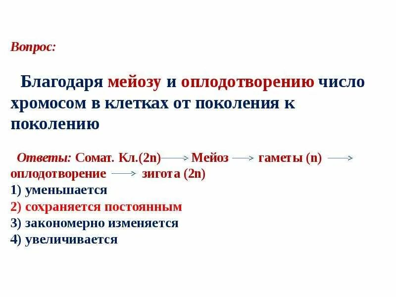 Сохранение постоянного числа хромосом. Благодаря оплодотворению и мейозу. мейоз оплодотворение. редукция числа хромосом.