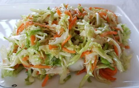 Капуста с овощами салат с уксусом