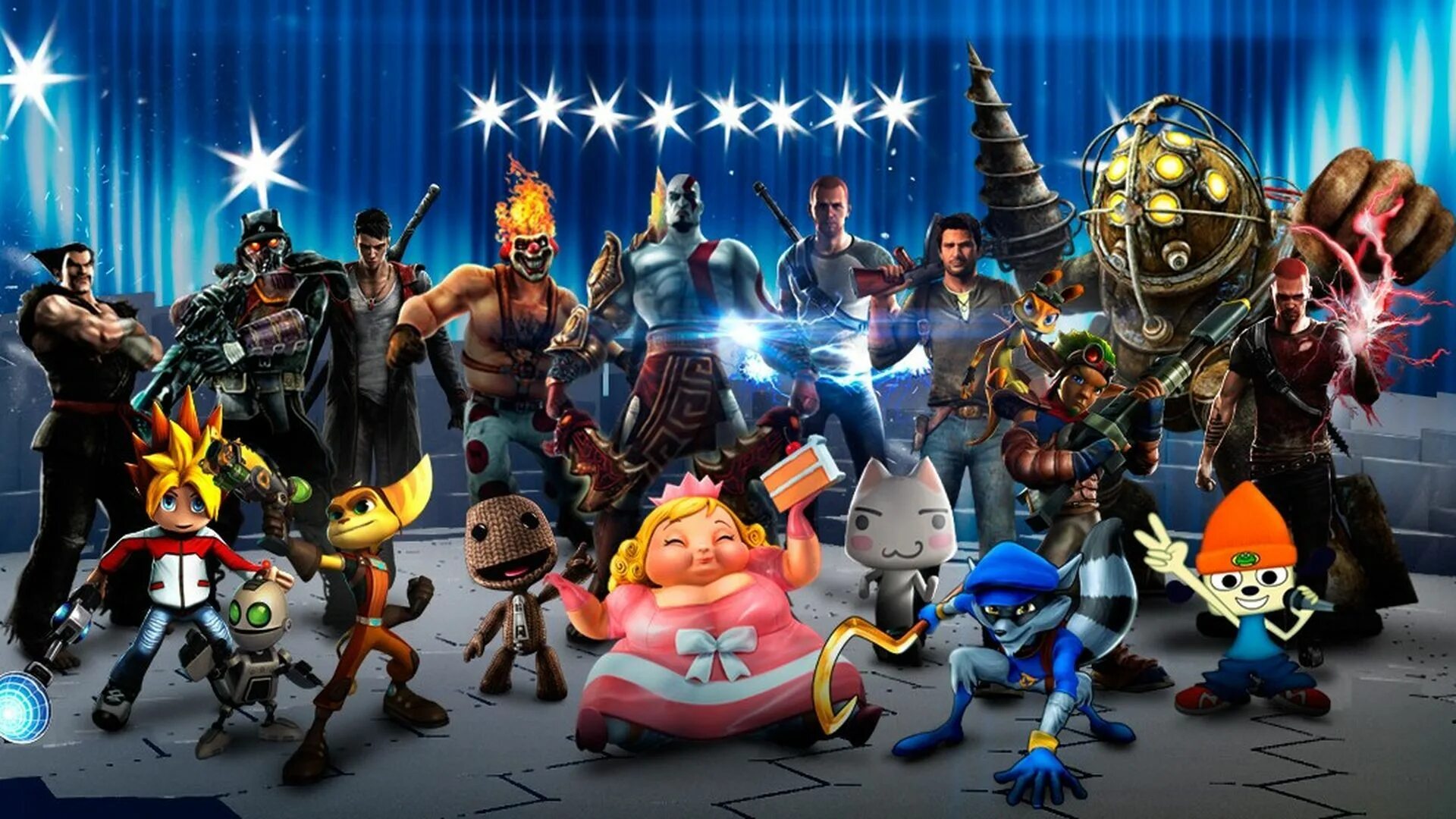 PLAYSTATION all-Stars: Battle Royale. PLAYSTATION all-Stars Battle Royale 2. PLAYSTATION all-Stars Battle Royale персонажи. PLAYSTATION all-Stars Battle Royale ps3.