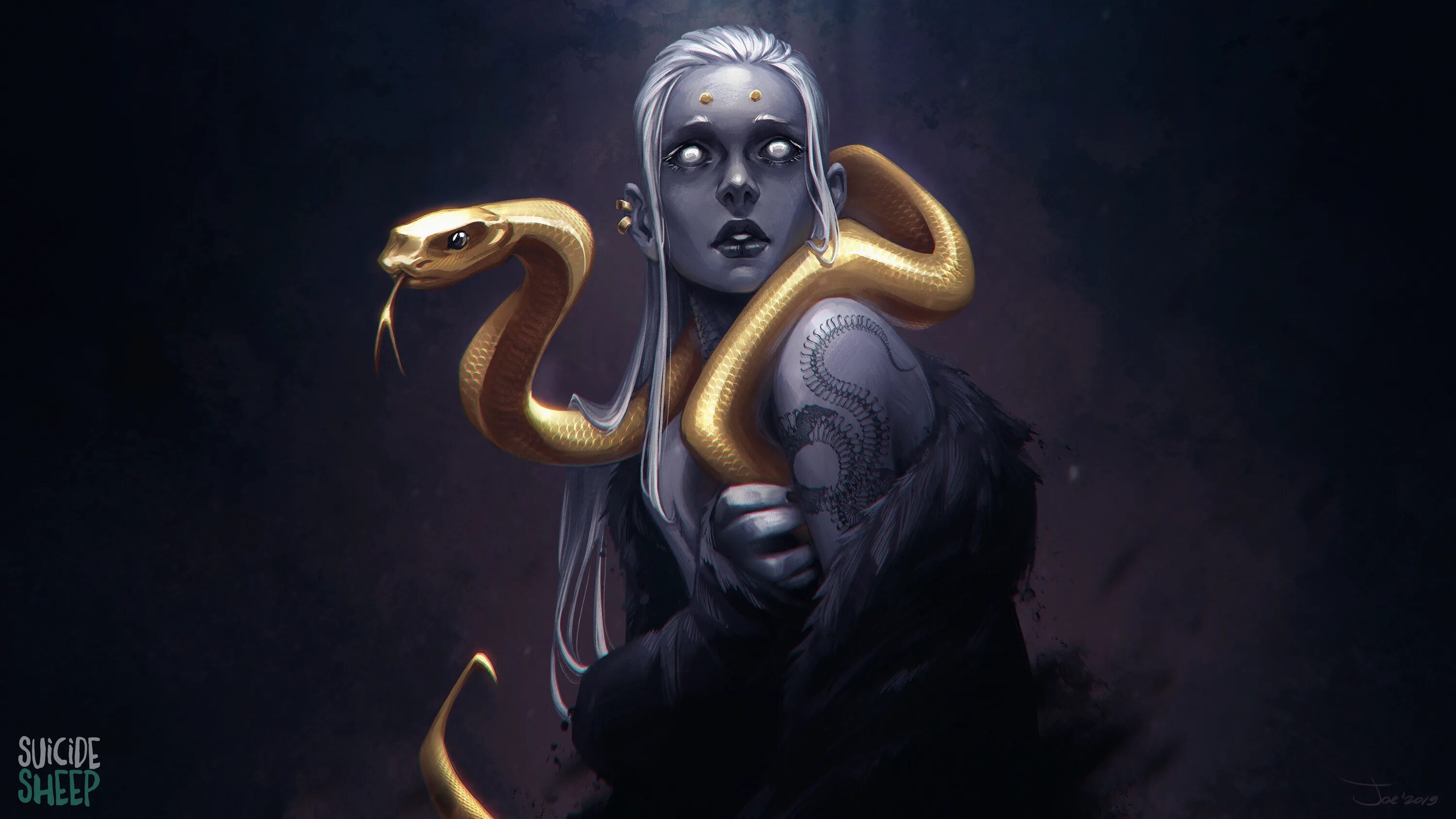 Песня девушка и змея. Ехидна полуженщина полузмея. royal &amp; the serpent. змея арт. девушка змея арт.