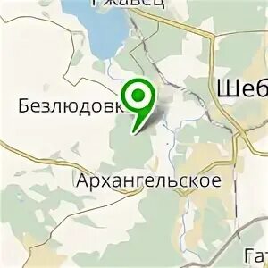 Архангельское белгородская область на карте