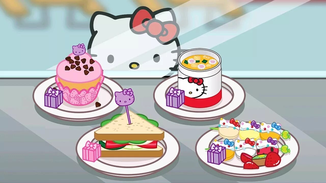 Игра Хелло Китти готовит еду. Игрушечные продукты чтобы готовить от hello Kitty. Charmy Kitty Lunchbox. Еду хеллоу