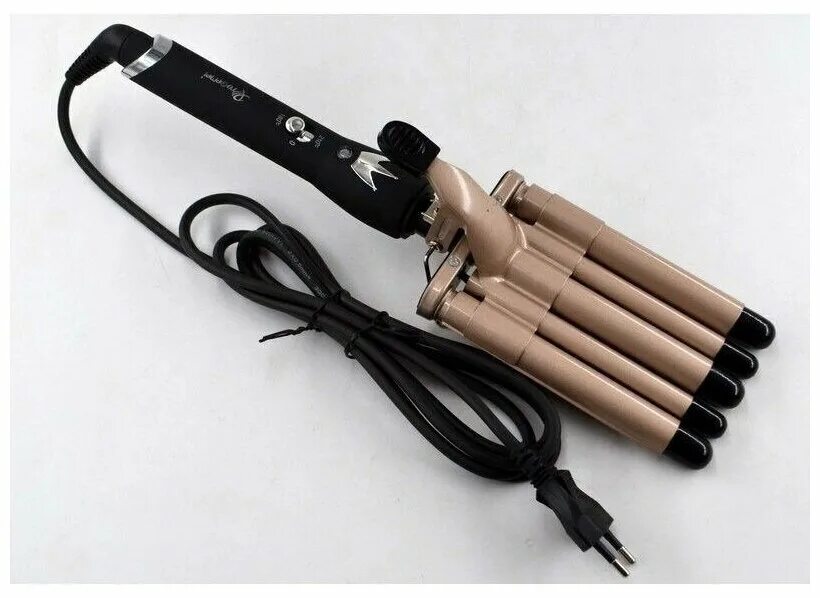 плойка для волос gemei gm-2933. плойки новинки. пятая плойка. плойка-волна gemei 5 волн. плойка geemy пятиволновая.