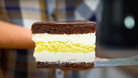 Торт птичье молоко с лимоном и манкой