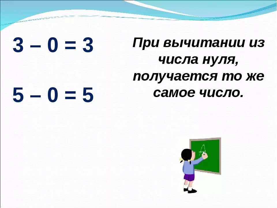 Если к 0 прибавить число то получится. Если к числу прибавить 0. Прибавление нуля. Вычитание из нуля. 5 7 прибавить 0