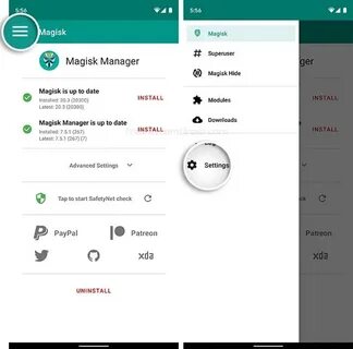 Magisk установка