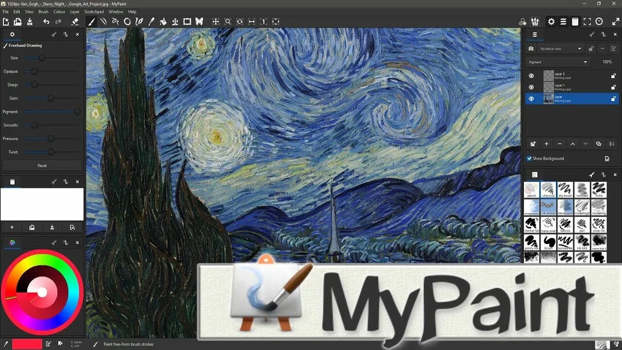 Paint 2 приложение. Mypaint. mypaint программа. рисунки в mypaint. графический редактор mt paint.