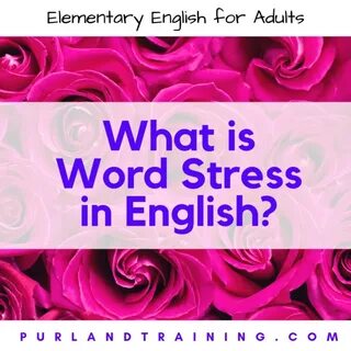 Stressed syllable words