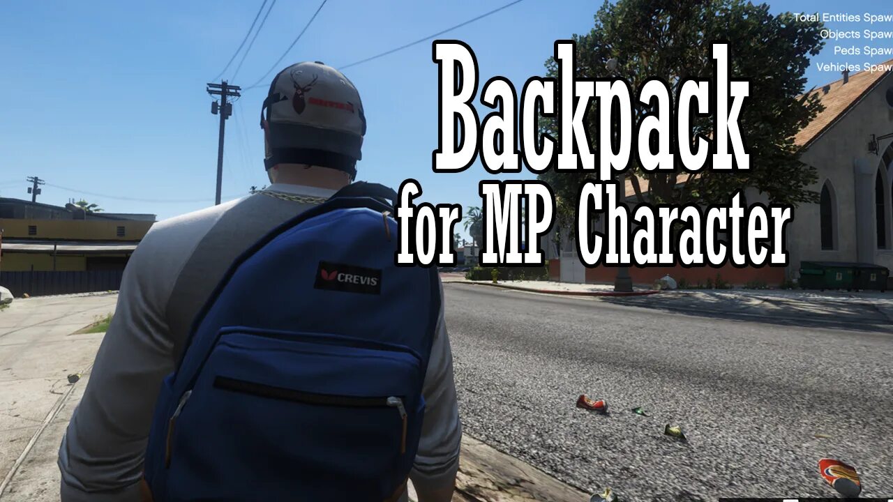 Как снять рюкзак в гта 5 рп Sprayground Backpack 1.0 GTA 5 mod