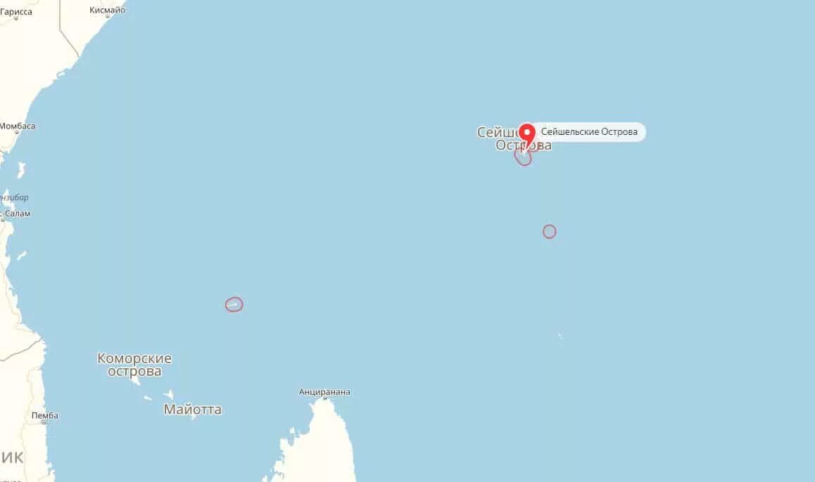 Сейшельские острова на карте. Карта Сейшельских островов на карте. Где находятся Сейшельские острова на карте.