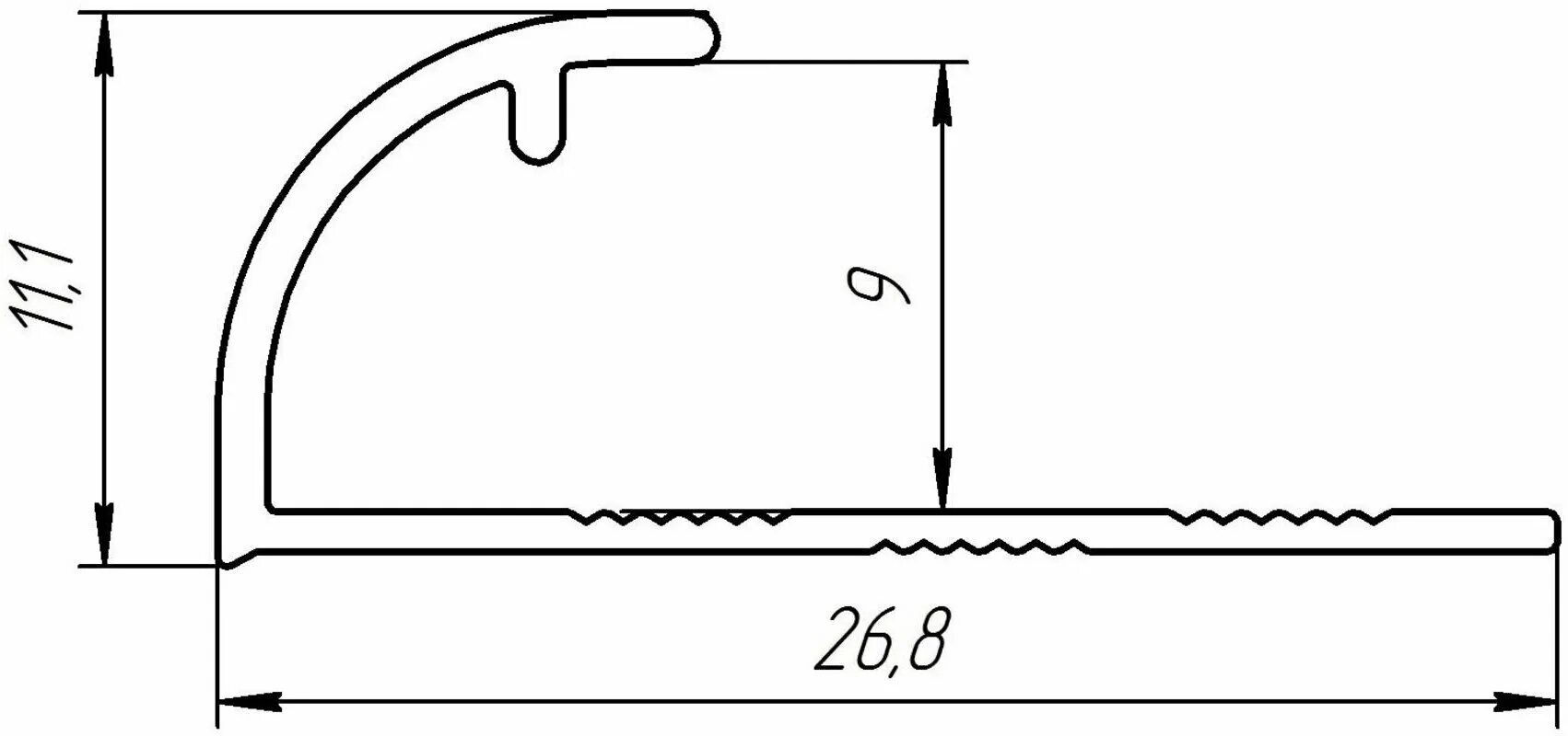 профиль для плитки анод. профиль для плитки анод алюм 10 мм 2. 2700. лк15 профиль. профиль гибкий 15x250 см цвет бронза.