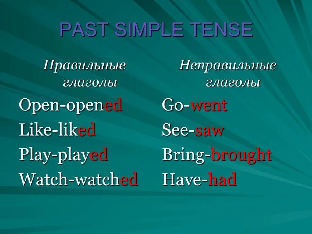 Как образуются правильные глаголы. Правило образования времени past simple. Формула образования past simple правильных глаголов. Правило образования правильных глаголов past simple в английском языке. Правильные и неправильные глаголы в паст Симпл.