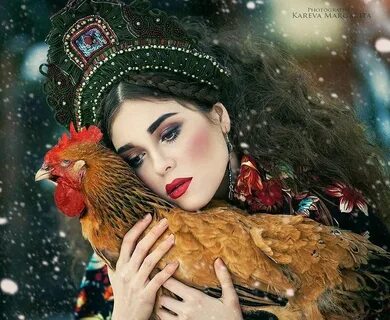 Женщина петух