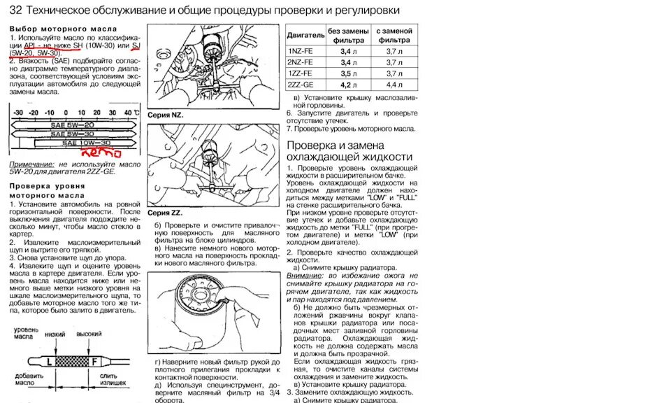 Сколько литров масла тойота королла