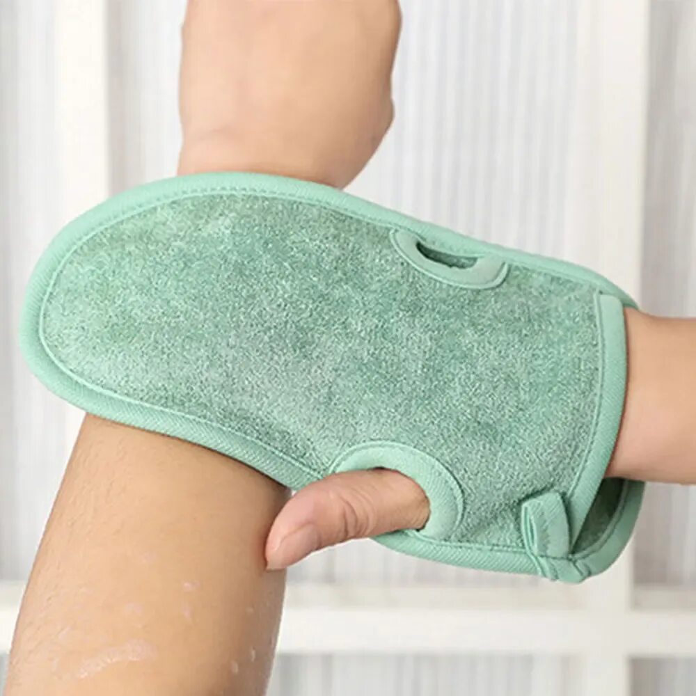 Перчатка для душа отшелушивающая. Мочалка-варежка для душа Washcloth Shower Mitt 1ш. Exfoliating Gloves перчатки отшелушивающие. Мочалка перчатка body Scrubber Glove зеленая.