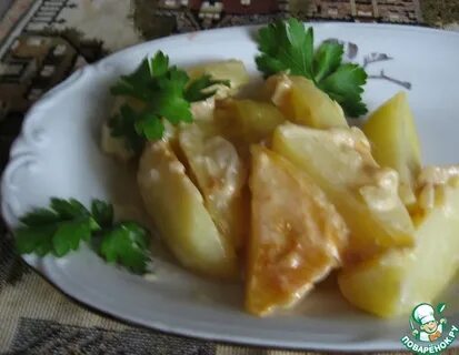 Картошка с молоком и луком