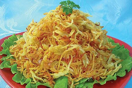 Салат жареная морковь картофель