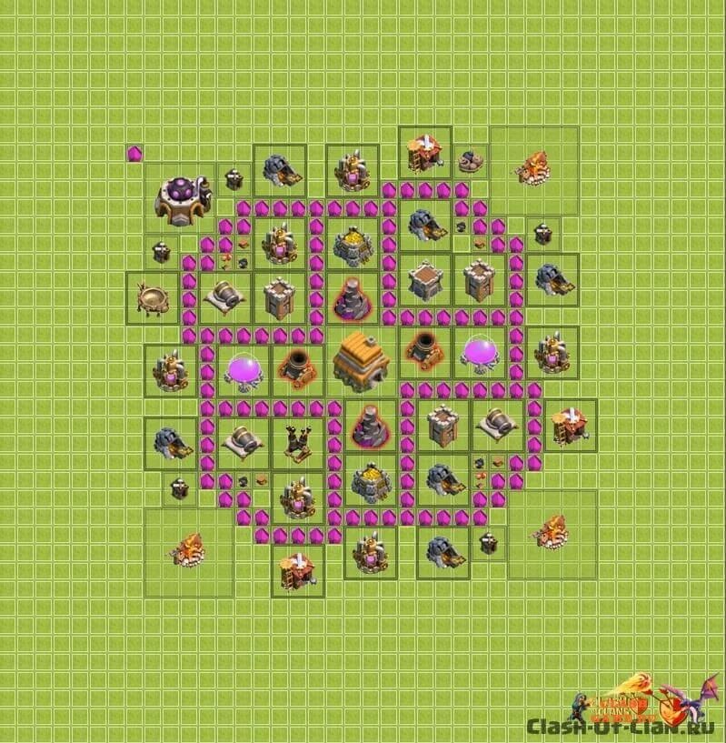 Clash of clans тх 6. База в клэш оф кланс 6 ратуша. Планировка клеш оф кленс 6 ратуша. Ратуша 6 расстановка. База для 6 ратуши в Clash of Clans для защиты.