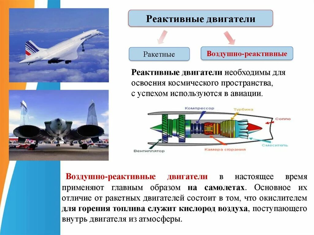Достоинства реактивного двигателя