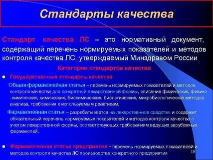 Стандарт предприятия контроль качества продукции