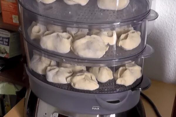 Сколько варятся манты в пароварке