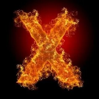 Горящая x