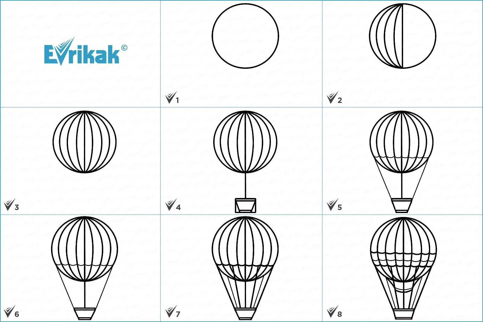 Поэтапное рисование воздушного шара. Рисование воздушный шар с корзиной. Шар воздушный с рисунком. Воздушный шар пошагово нарисовать.