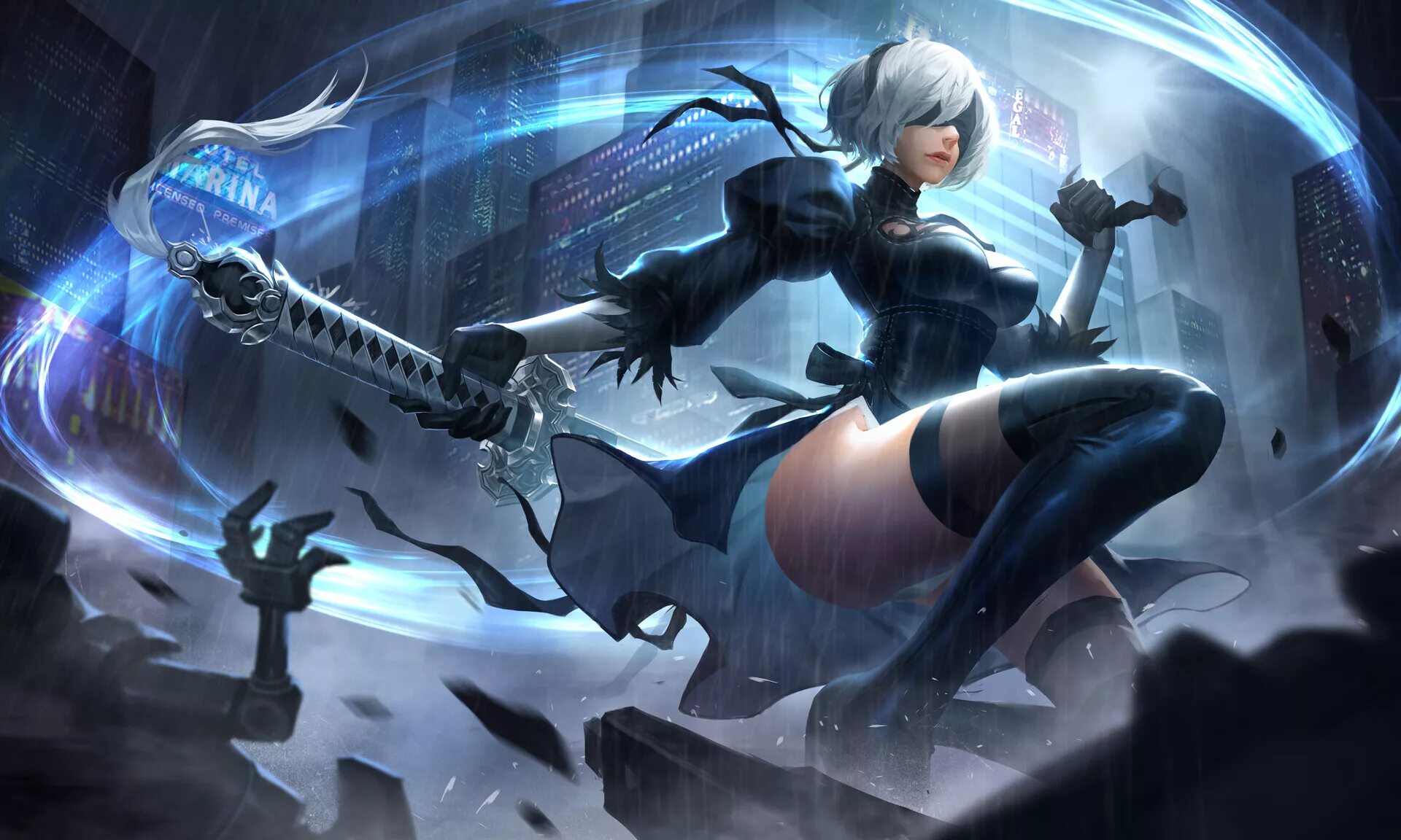 2b 2 18. 2b NIER. Ниер автомата 2b. NIER Automata 2b с мечом.