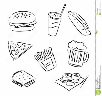 Вредные продукты раскраска - Basanova.ru