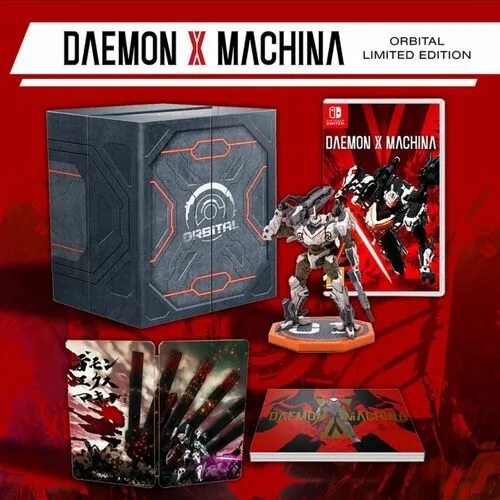 Switch daemon. Daemon x machina. orbital limited edition. nintendo switch daemon x machina. orbital limited edition. daemon x machina коллекционное издание. коллекционная фигурка daemon x machina.