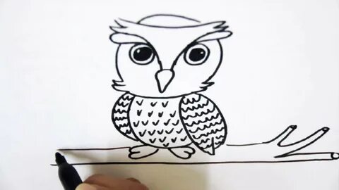 Рисуем сову видео
