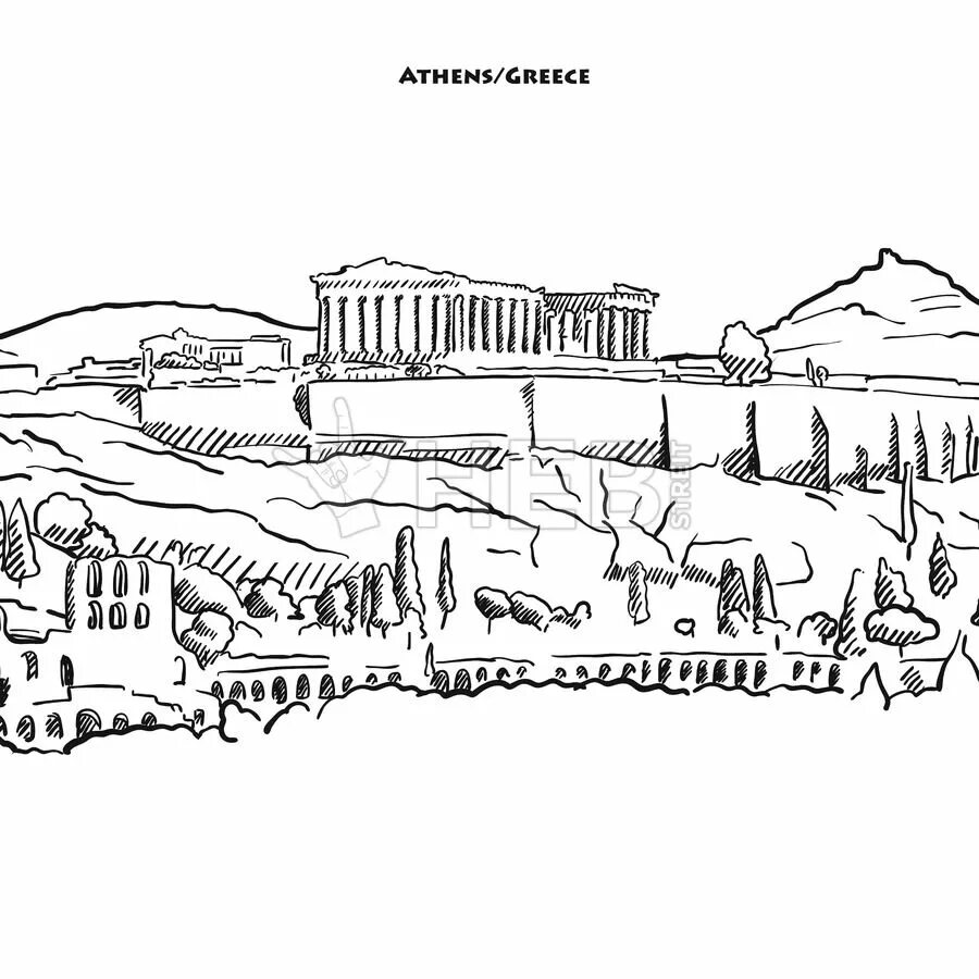 Афинский Акрополь реконструкция. Город Афины рисунок. Акрополь рисунок. Акрополь рисунок карандашом. Рисунок акрополя 5 класс