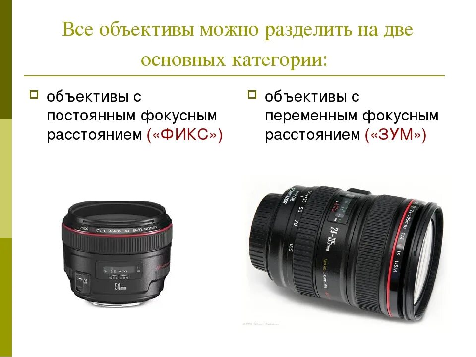 Что обозначает цифра на объективе
